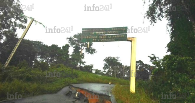 Le Gabon une nouvelle fois coupé en deux à Bifoun sur la route Nationale 1 !