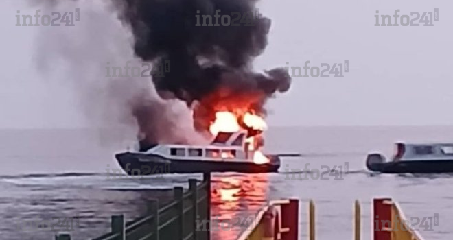 Port-Gentil : Un navire prend feu au large, pas de victimes mais des inquiétudes mécaniques