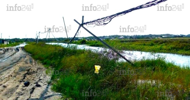 Port-Gentil : Un gabonais frôle la mort après avoir tenté de retirer un câble électrique d’un lac