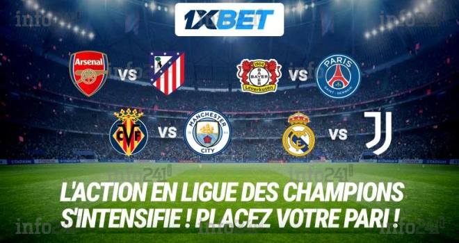 Retour de la Ligue des champions : pariez sur les matchs clés de la journée sur 1xBet !