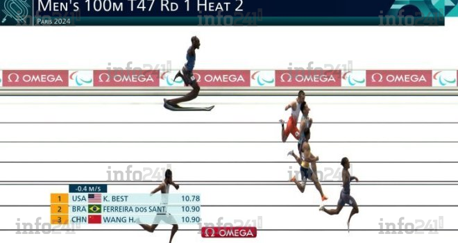 JP Paris 2024 : le gabonais Davy Moukagni termine dernier de sa série au 100m !