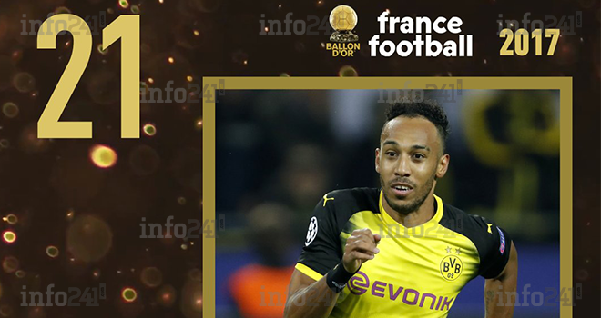 Ballon d’or 2017 : Aubameyang recule mais demeure le joueur Africain le mieux classé