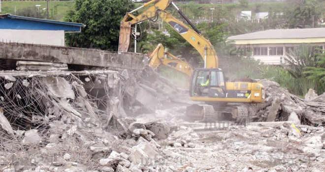 L’armée gabonaise a démoli le « bunker » si redouté de l’Université Omar Bongo