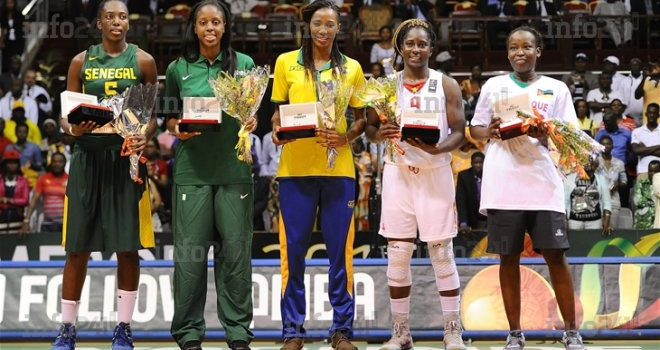 Géraldine Yema Robert parmi le cinq majeur de l’AfroBasket Women 2015