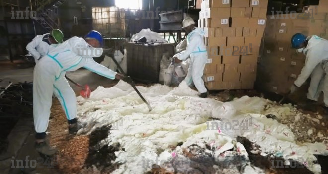 Gabon&nbsp;: 11 tonnes de laits infantiles frelatés saisis chez des commerçants véreux détruits par la DGCCRF