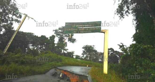 Le Gabon une nouvelle fois coupé en deux à Bifoun sur la route Nationale 1&nbsp;!