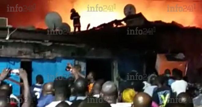 Incendie&nbsp;: Plusieurs boutiques ravagées par les flammes en plein centre-ville de Libreville