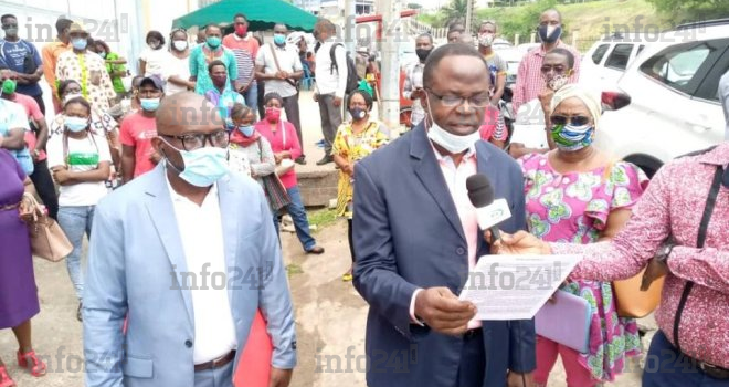 Menacées d’expulsion par Kabi BTP, 100 familles gabonaises manifestent à l’ANUTTC
