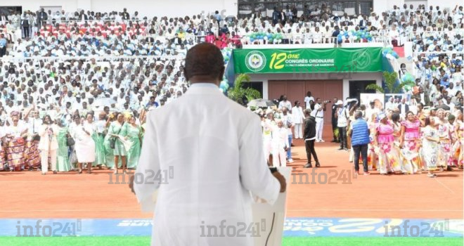 12e congrès du PDG&nbsp;: Ali Bongo tente de justifier ses &laquo;&nbsp;réussites&nbsp;&raquo; à la tête du Gabon