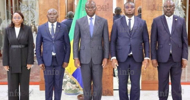 Gabon&nbsp;: Oligui Nguema reçoit le serment de ses 4 nouveaux ambassadeurs dont son frère envoyé en Inde