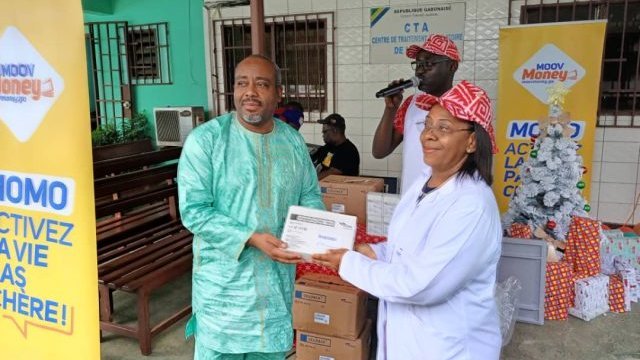 Moov Africa Gabon Telecom en soutien aux enfants vivant avec le VIH au CTA de Nkembo