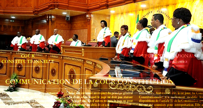 La Cour constitutionnelle du Gabon&nbsp;: trahison de la Constitution et feu des révoltes futures