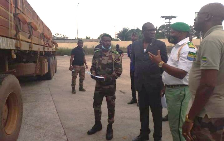 Le ministre délégué Michel Stéphane Bonda en visite de terrain à Kango et à Ntoum
