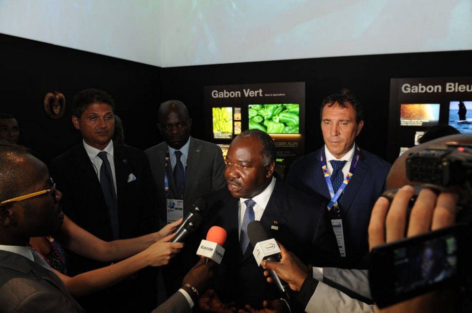 Ali Bongo à l’Exposition universelle de Milan 2015